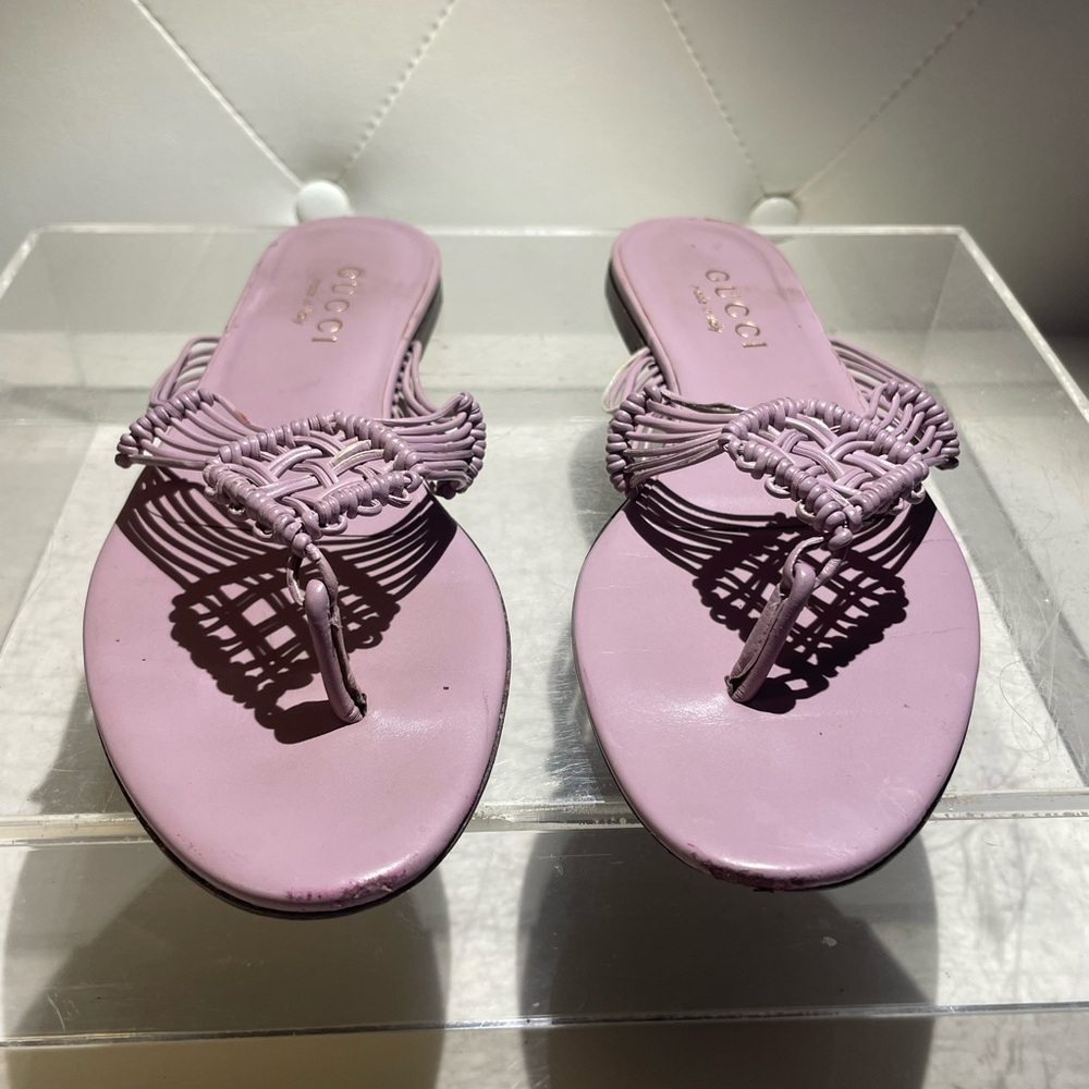 Gucci Women's Purple Sandals - Picture 4 of 13